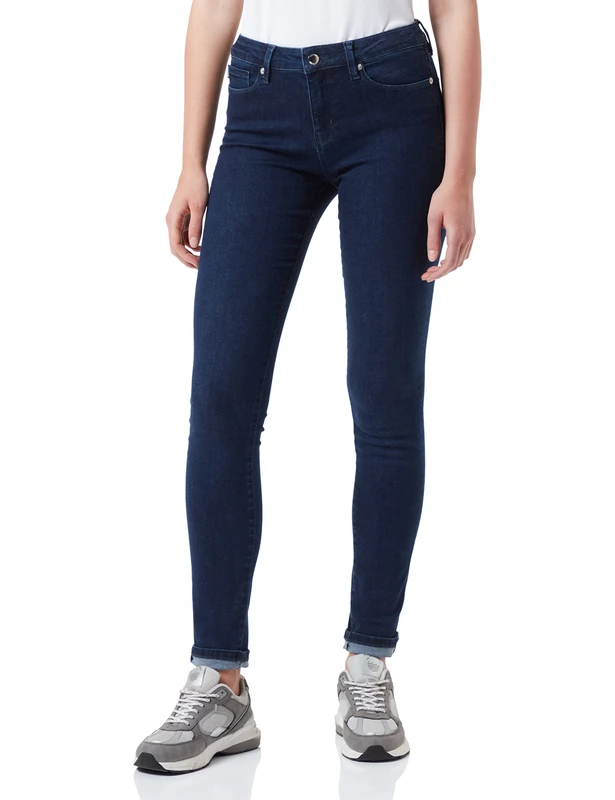 Love Moschino Women's Superstretch Blue Denim Jeans, 26