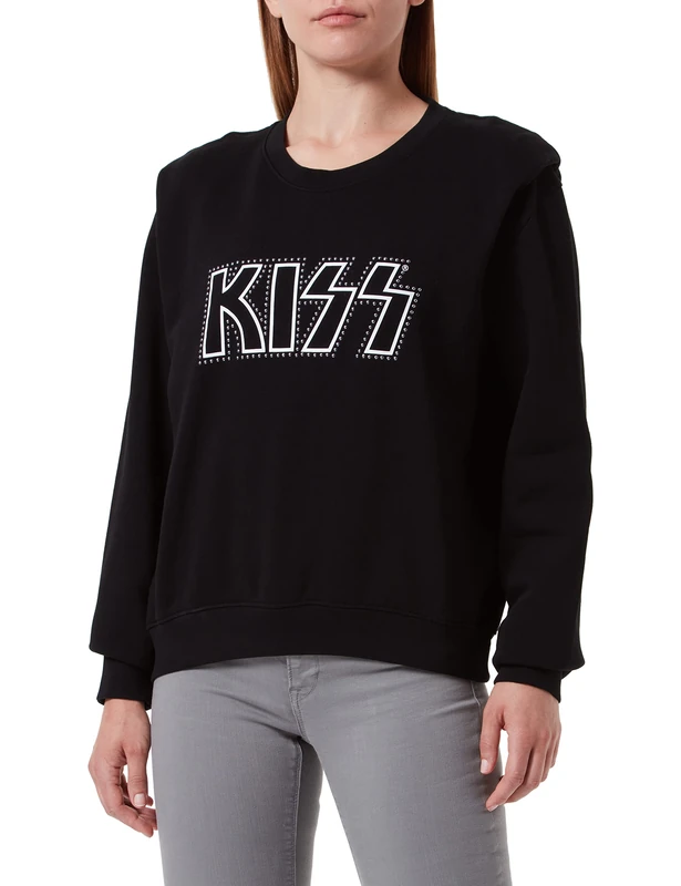 REPLAY Women's W3606N.000.21842 Sweatshirt, 098 Black, XXS