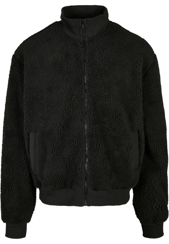Urban Classics Men's Boxy Sherpa Jacket Jacket, Black, XL - Image 1