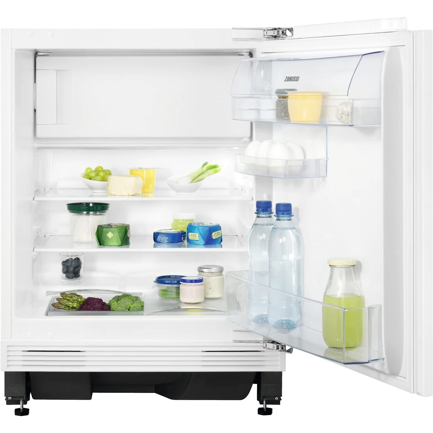 Zanussi Under Counter Integrated Fridge With Icebox, White, ZEAN82FR