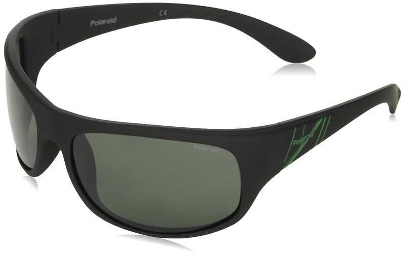 POLAROID 07886 Unisex Sunglasses - Adult, Polarized Green, Caliber 66