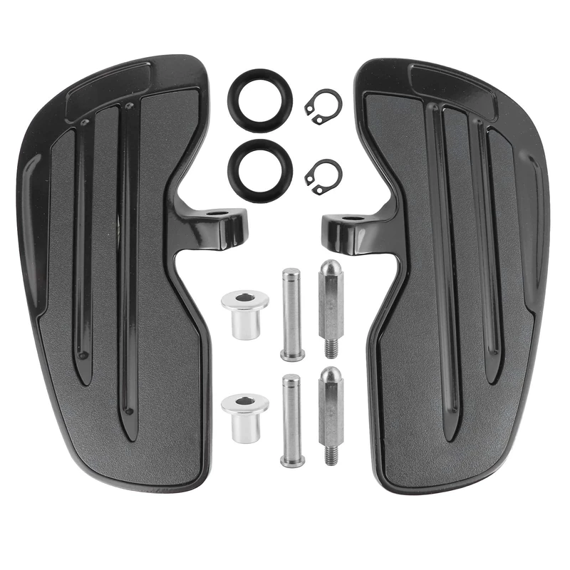indian floorboards, Aluminum Front Floorboard,Foot Peg Fit for Indian 2015-2021/ Sixty 2016-2021/ Bobber 2018-2021(Blck) - Image 1