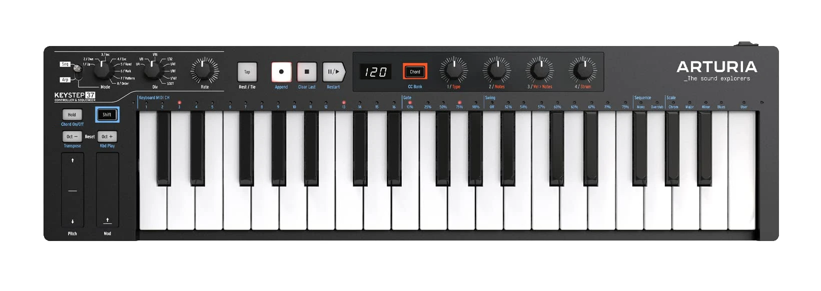 Arturia Keystep 37 Black Edition 37 Note Controller Keyboard
