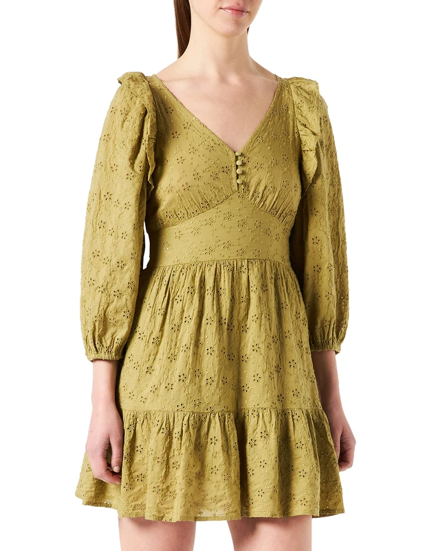 Naf Naf Women's Robe Suits, Olive, 38 - Image 1