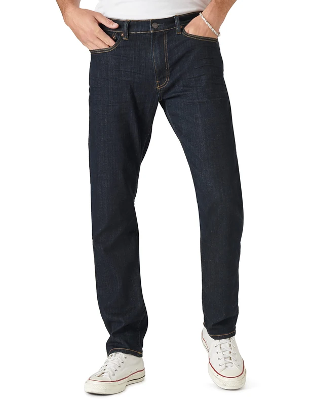 Lucky Brand Men's 121 Slim Straight Coolmax Stretch Jean, Hula, 33