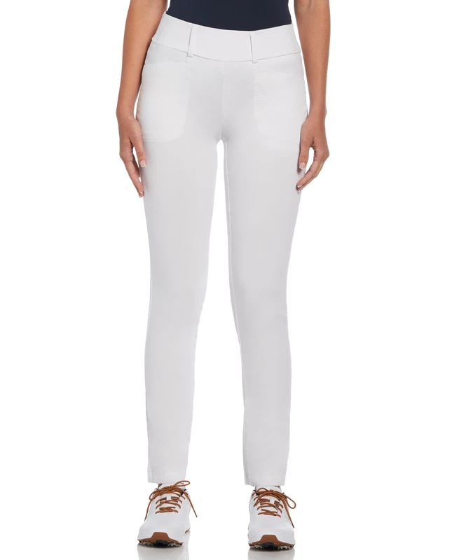 Callaway Women's Truesculpt Pull-on Tech Golf Pant, Brilliant White, L x 29L