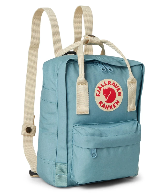 Fjällräven Kånken Mini Backpack, Sky Blue-Light Oak, Unisex, Vinylon - Image 1