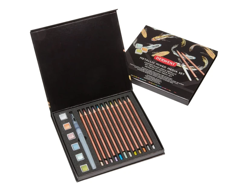 Derwent Metallic Mixed Media Set, Multicolour, One Size (2305948) - Image 1