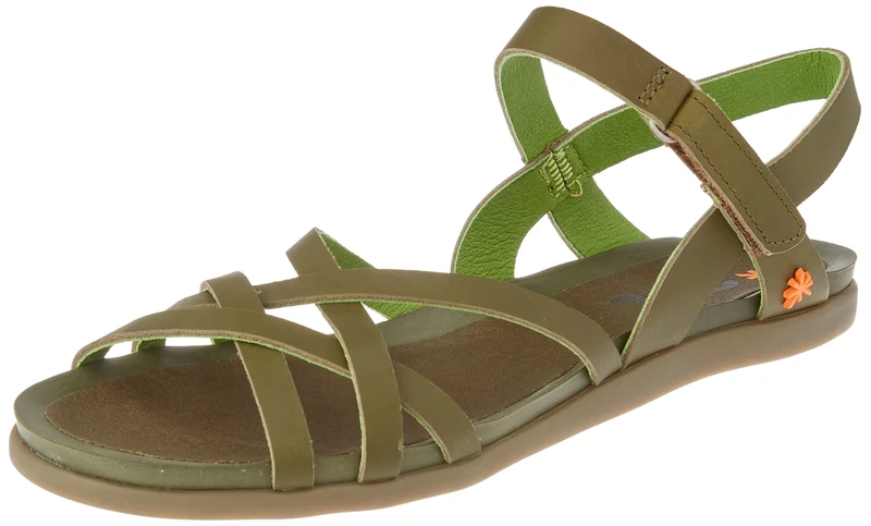 Art Women's 1810 Larissa Flat Sandal, Kaki, 2 UK