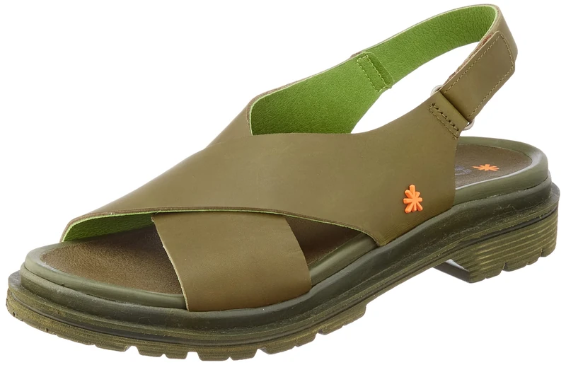 ART Women's 1549 Birmingham Heeled Sandal, Kaki, 7 UK