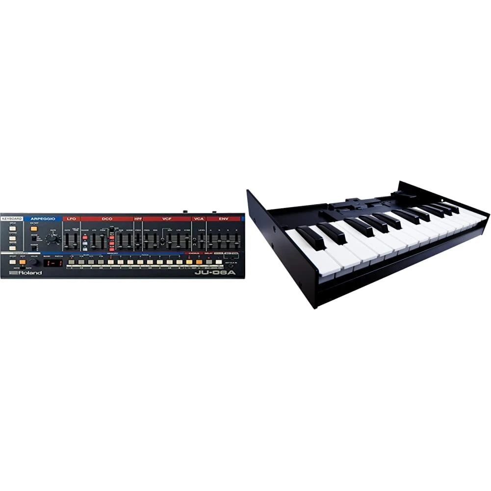 Roland Ju-06A Sound Module, The Sound of The 80'S & Boutique K-25M Keyboard Unit, Portable Keyboard for Roland Boutique Modules