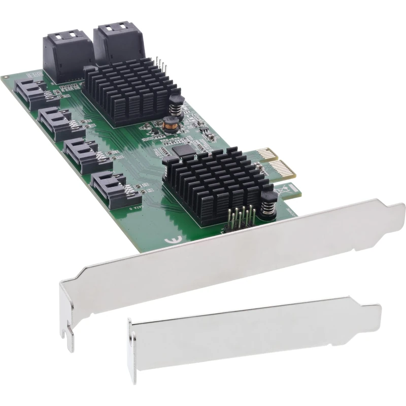 InLine® 76617K Interface Card, 8X SATA 6Gb/s Controller, PCIe 2 (PCI-Express) - Image 1