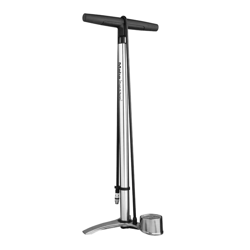 Birzman Velocity Portable Pump MTB 90PSI / 6.2 Bar Silver (Portable Pump)