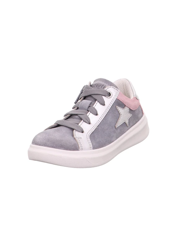 Superfit Cosmo Trainer, Light Grey/Pink 2500, 10 UK Child - Image 1