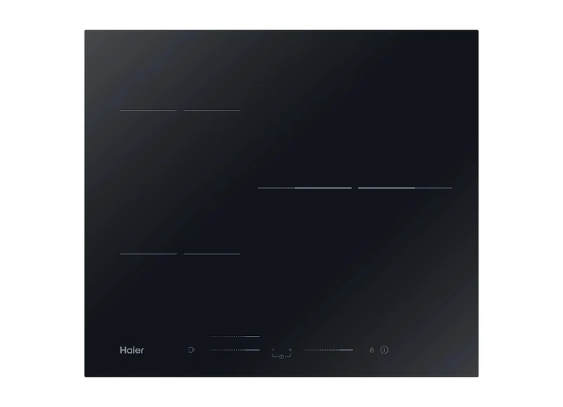 Haier Series 2 HAIDSJ63MC Induction Hob/Multi Slider Operation and Wi-Fi Function (hOn App) / 3 Cooking Zones/Frameless Design/Black Glass