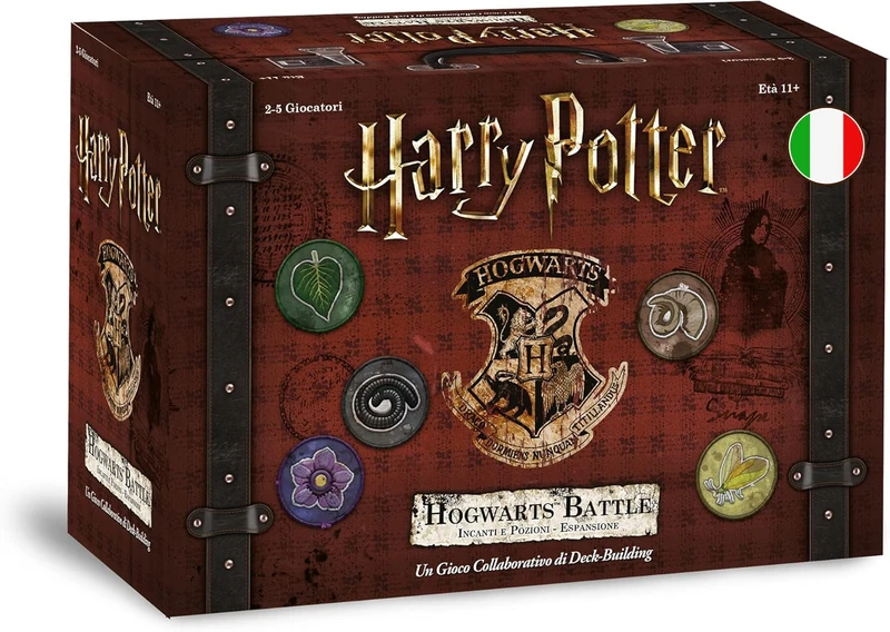 Asmodee - Harry Potter Hogwarts Battle: Spells and Potions, Expansion Board Game, Italian Edition