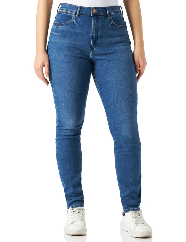Wrangler Damen Jeans High Skinny, Skinny Fit, Skinny Leg