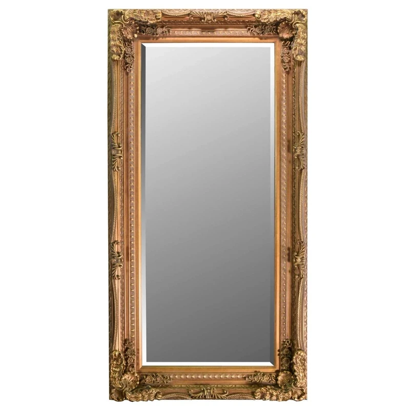 MirrorOutlet Milton Manor Large Gold Decorative Antique Style Wall Mirror 5ft9 x 2ft11 175cm x 89cm, GL157-M
