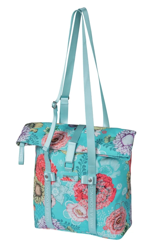 Basil Bloom Field Shopper Bicycle Bag (Sky Blue)