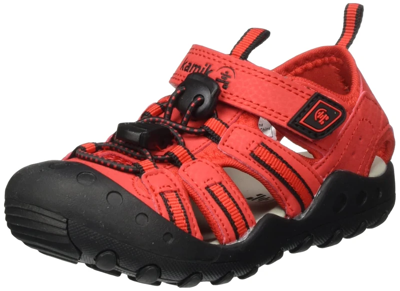Kamik CRAB, Flat Sandal, RED,