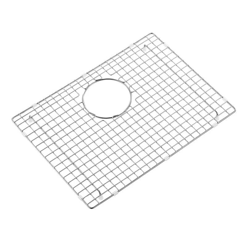 Cipotal 19.2 in. x 14.2 in. Rear Drain Kitchen Sink Bottom Grid with Supersoft Silicone Feet in 304 Grade Stainless Steel