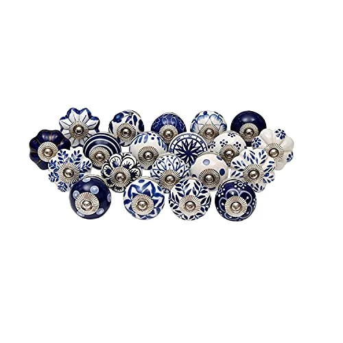 Royal Kraft Interior Ceramic Knobs (Set of 6) for Drawer, Cabinet, Wardrobe, Door Sknob002_6