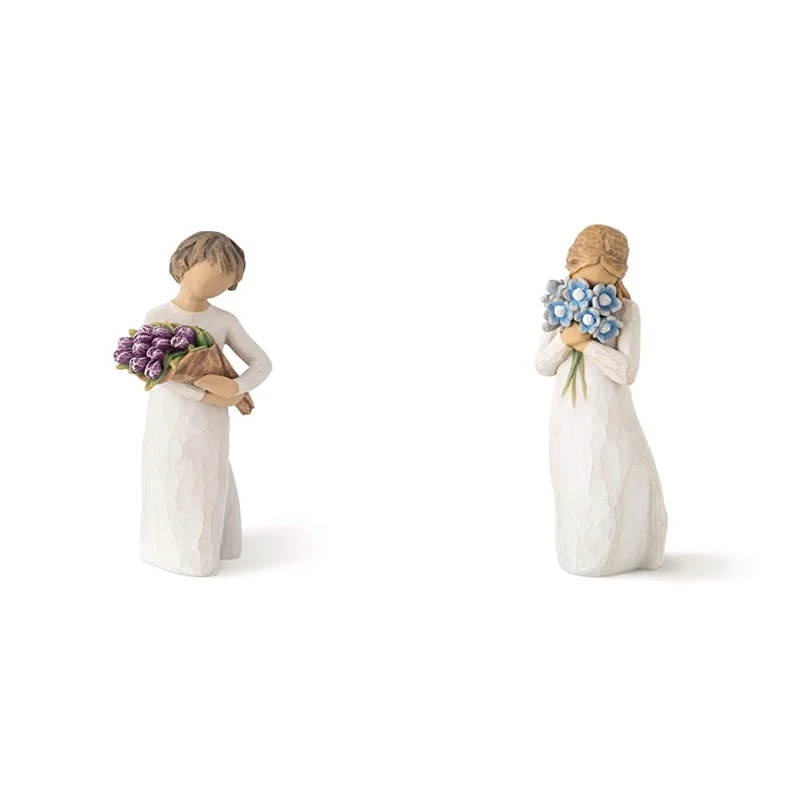 Willow Tree Surprise Figurine & Forget Me Not Figurine