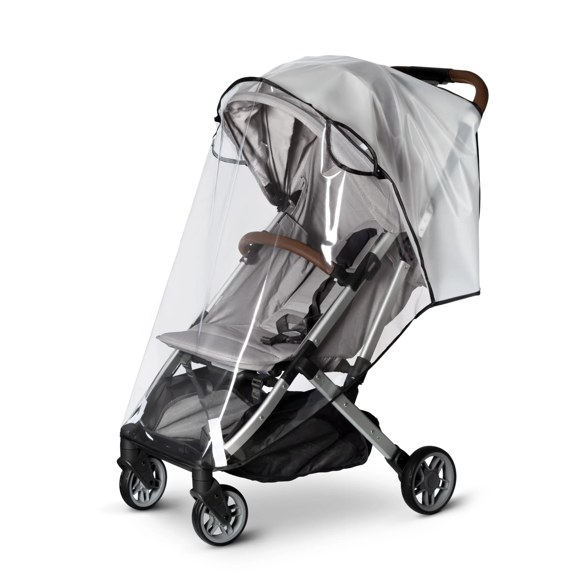 Bemece Universal Rain Cover for Pushchair, Pram Rain Cover Protect from Rain, Wind, Snow, Breathable& Transparent