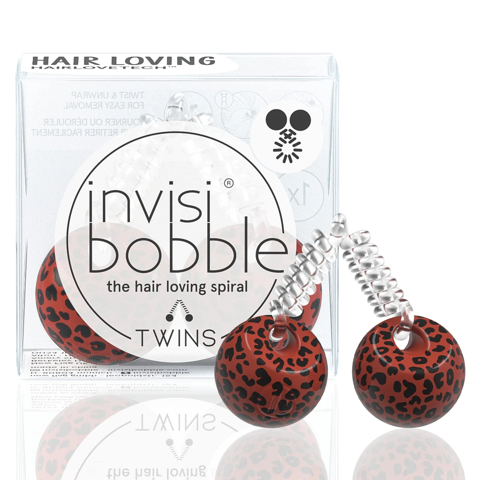 invisibobble Twins Purrfection Hair Scrunchie I Hair Accessories Leo for Girls, Women I Hair Accessories Strong Hold and Hair Gentle I The Original, Designed in The Heart of Munich