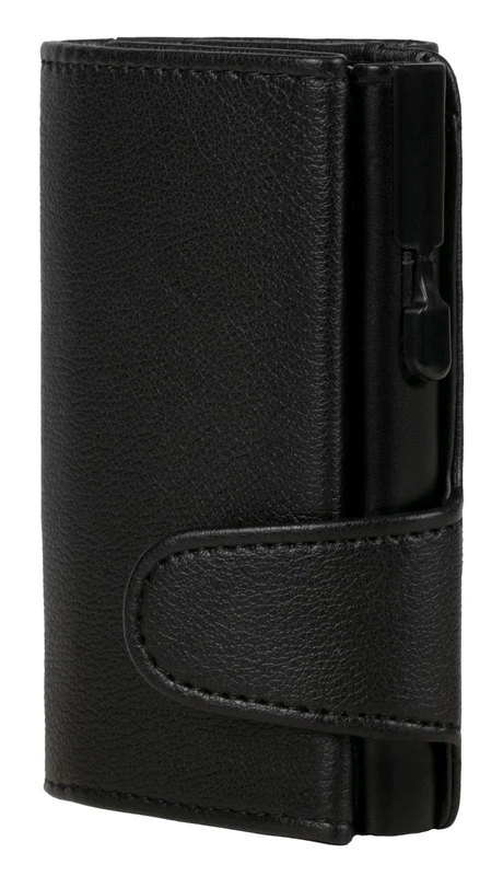 Clicksafe Münzbörse, Unisex Billfold, Schwarz/Schwarz, 10,0 x 6,5 x 2,5 cm - 962201