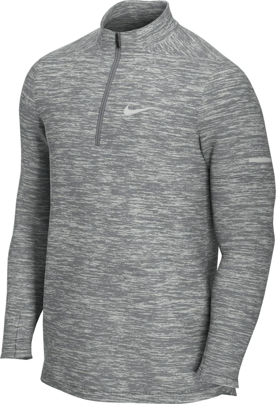 Nike DD4756 M NK DF ELMNT TOP HZ Sweatshirt mens smoke grey/grey fog/reflective silv M