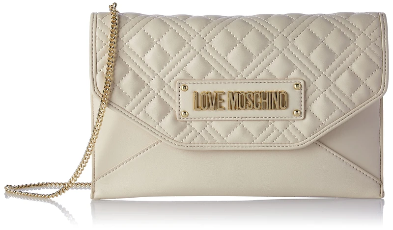 Love Moschino Women's Borsa A Spalla Shoulder Bag, One Size, White, One Size