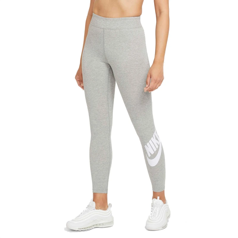 Nike CZ8534 W NSW ESSNTL GX HR LGGNG JDI Leggings Women's dk Grey Heather/White L-T - Image 1