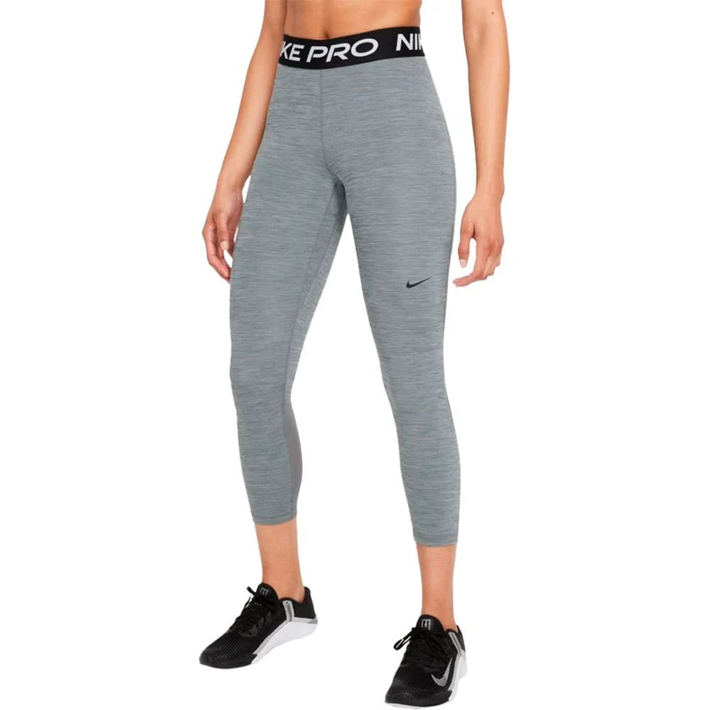 Nike CZ9803 W NP 365 Tight Crop Leggings Women's Smoke Grey/HTR/Black/Black 2XL