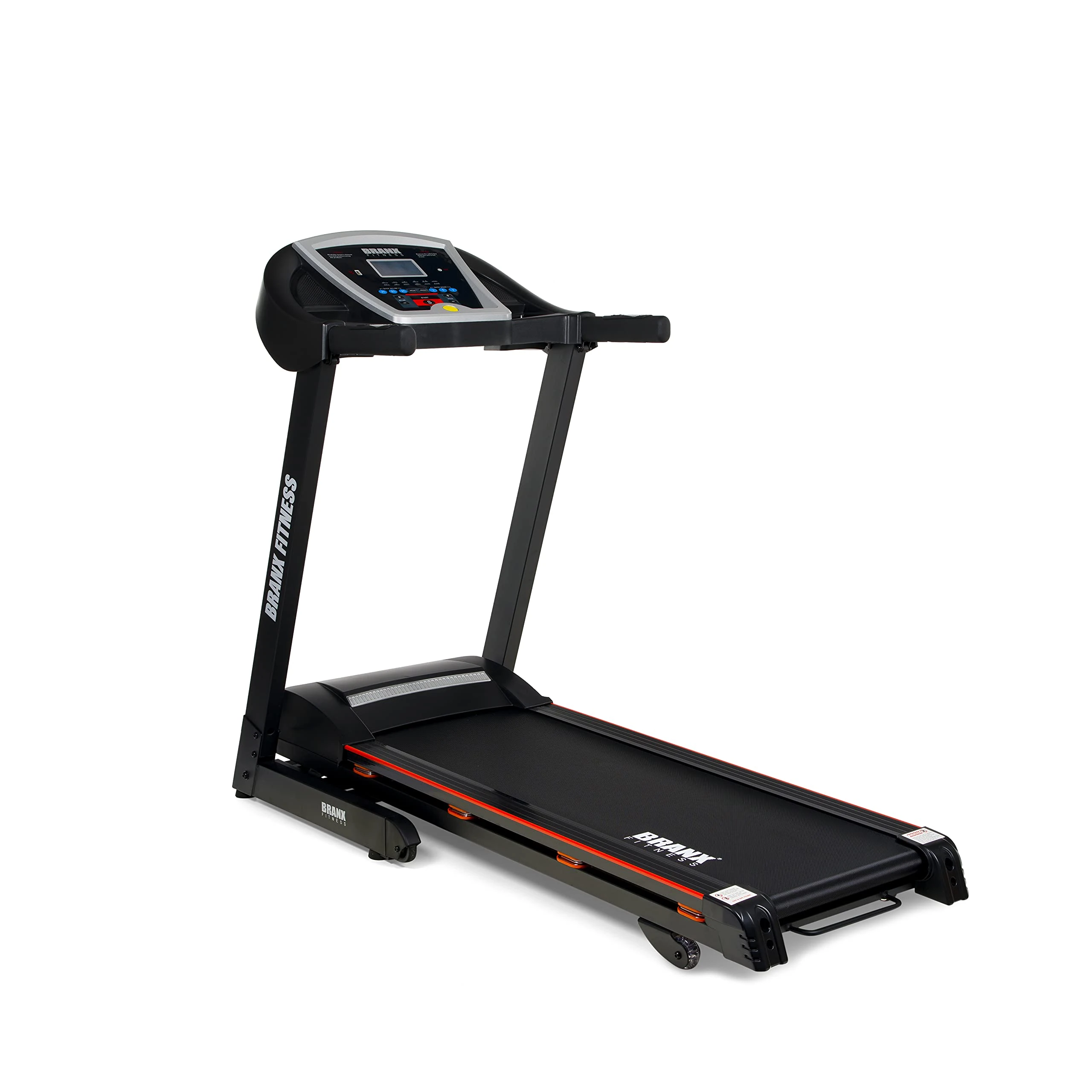 Branx Fitness 'LIMITED EDITION' Foldable StartRun Treadmill - 16.5km/h - 0-16 Level Auto Incline - 5hp Peak Motor - 8 Cushion Suspension Points Grade Belt - Upgraded Rollers