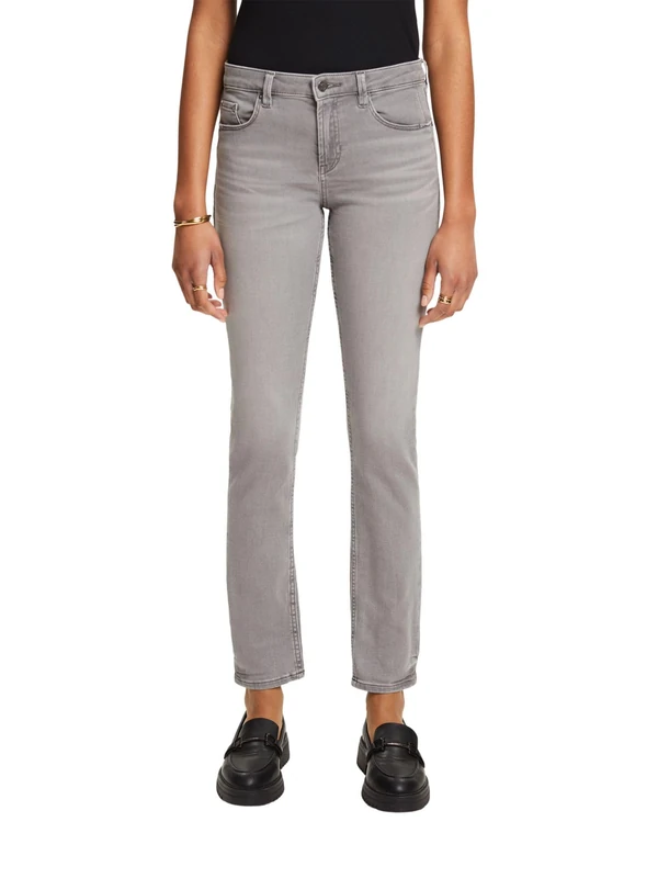 ESPRIT Women's 992ee1b335 Jeans, 922/Grey Medium Wash, 26W 32L UK - Image 1