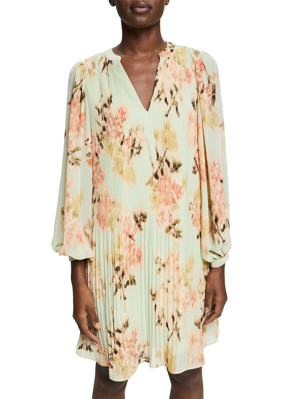 ESPRIT Collection Women's 032EO1E320 Dress, 343/PASTEL Green 4, Standard