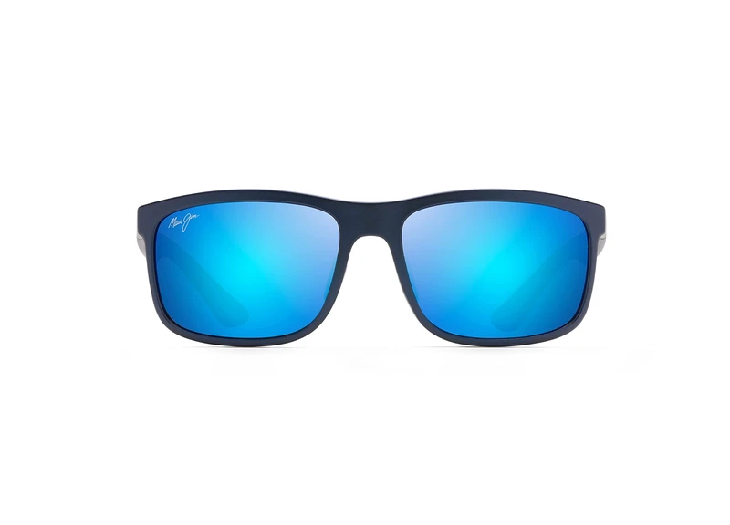 Maui Jim Unisex Huelo Sunglasses, blue hawaii huelo mat b, M