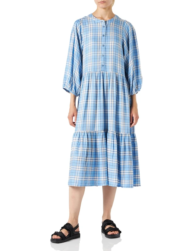 PART TWO Women's NibaPW DR Dress, Della Robbia Check, 36