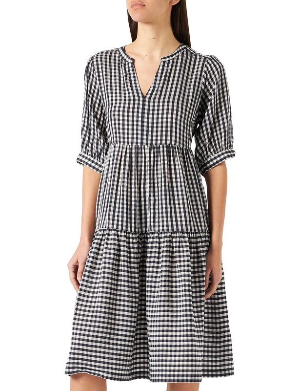 PART TWO Women's NidiaPW DR Dress, Night Sky Seersucker Check, 46