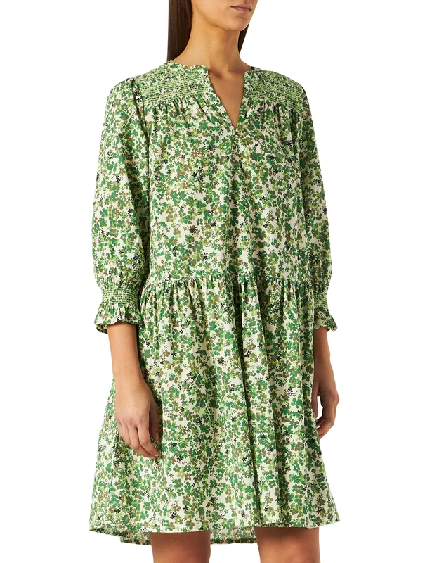 PART TWO Womens NadinePW DR Dress, Green Mini Flower Print Dress, Green Mini Flower Print, 36 - Image 1