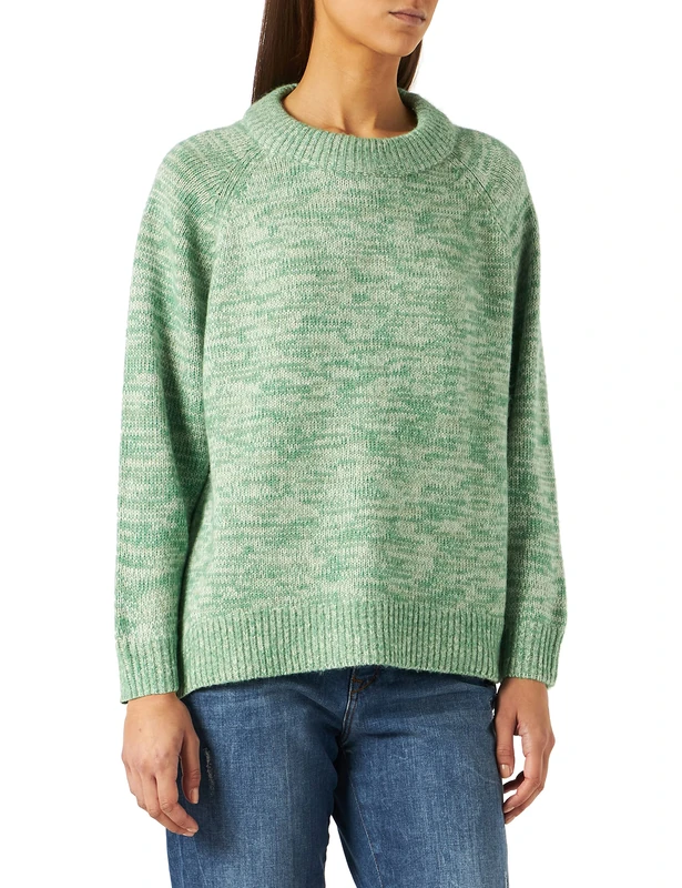 Part Two Women's NathaliePW PU Pullover, Green Mix Jumper, Small