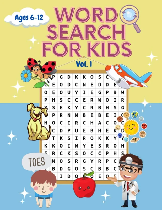Word Search For Kids Ages 6-12: Improve Reading, Vocabulary And Spelling Practice | Puzzle Games For Boys And Girls