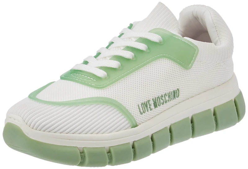 Love Moschino Women's Sneaker Oxford Flat, Bianco, 5 UK
