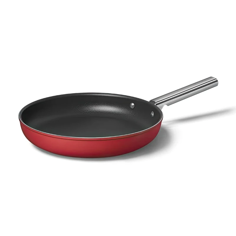 Smeg CKFF2601RDM Frying Pan 26cm Red, Non-Stick, Aluminium, Patented Base