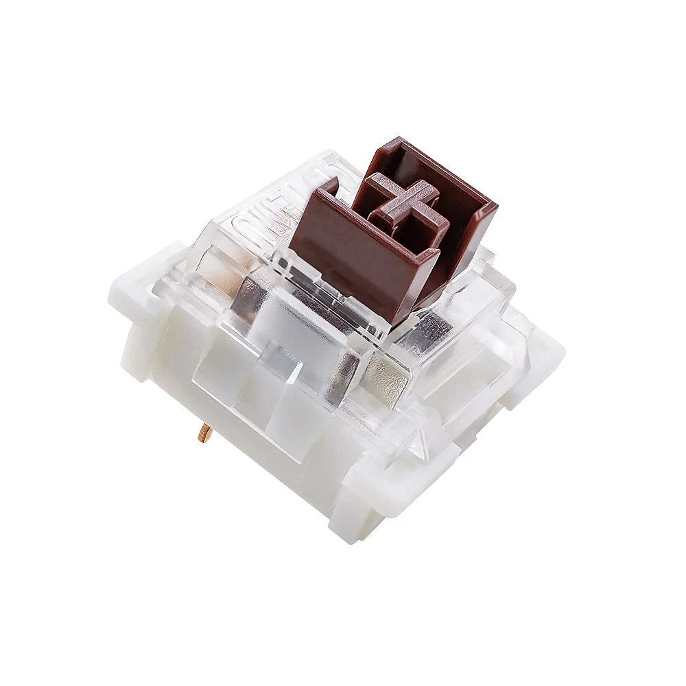 GranVela OUTEMU Low Profile Brown Switches 3 Pin Thiner Key switches Pack 20 - Gateron& Cherry MX Equivalent DIY Replaceable Switches for Mechanical Gaming Keyboard