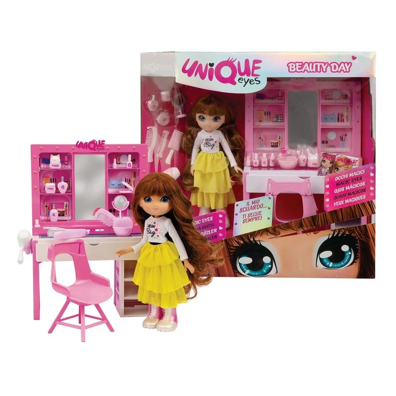 Unique Eyes Beauty Day Playset with Doll