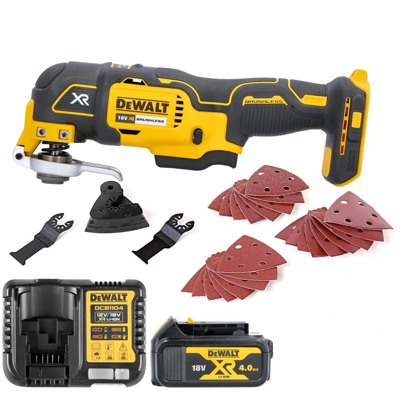 DEWALT DCS355N 18V Oscillating Brushless Multi-Tool with 1 x 4Ah DCB182 Battery & Charger