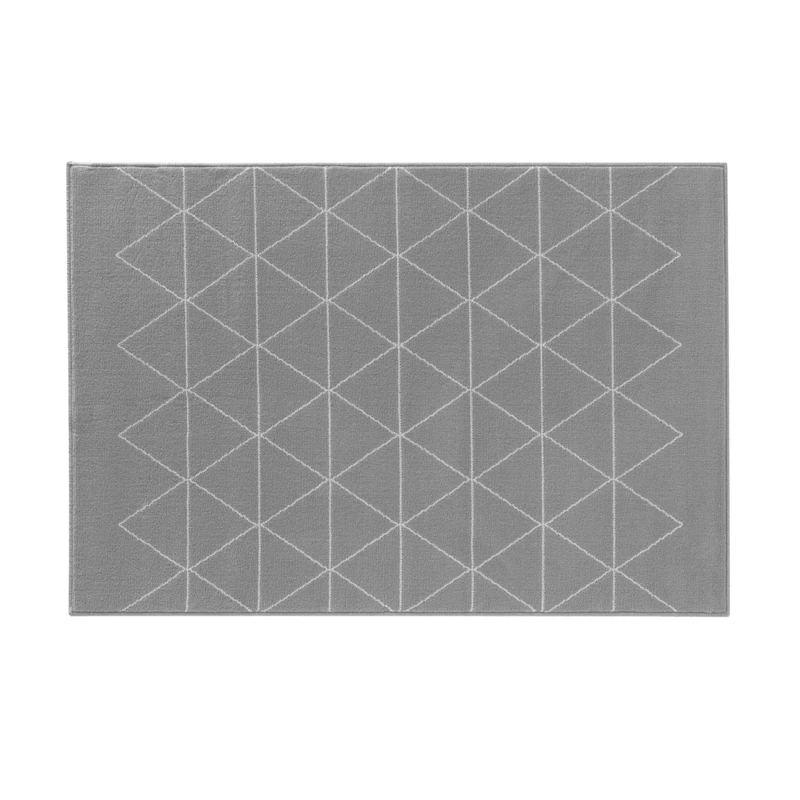 Douceur d'Intérieur Yvo Grey Woven Rectangular Rug 160 x 230 cm