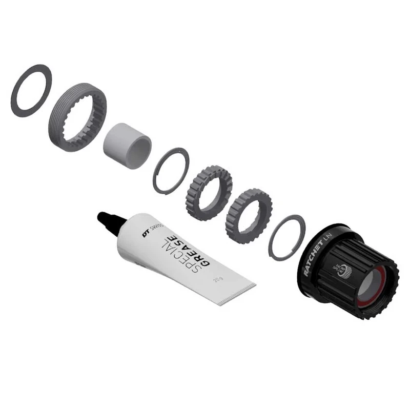 DT Swiss Ratchet LN conversion kit for 3-Pawl hubs, MTB, 18-tooth, MICRO SPLINE Aluminium